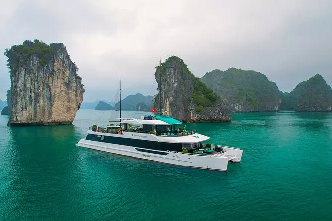 Du thuyền Catamaran Lan Hạ thăm Vịnh Lan Hạ trong ngày - hình 1